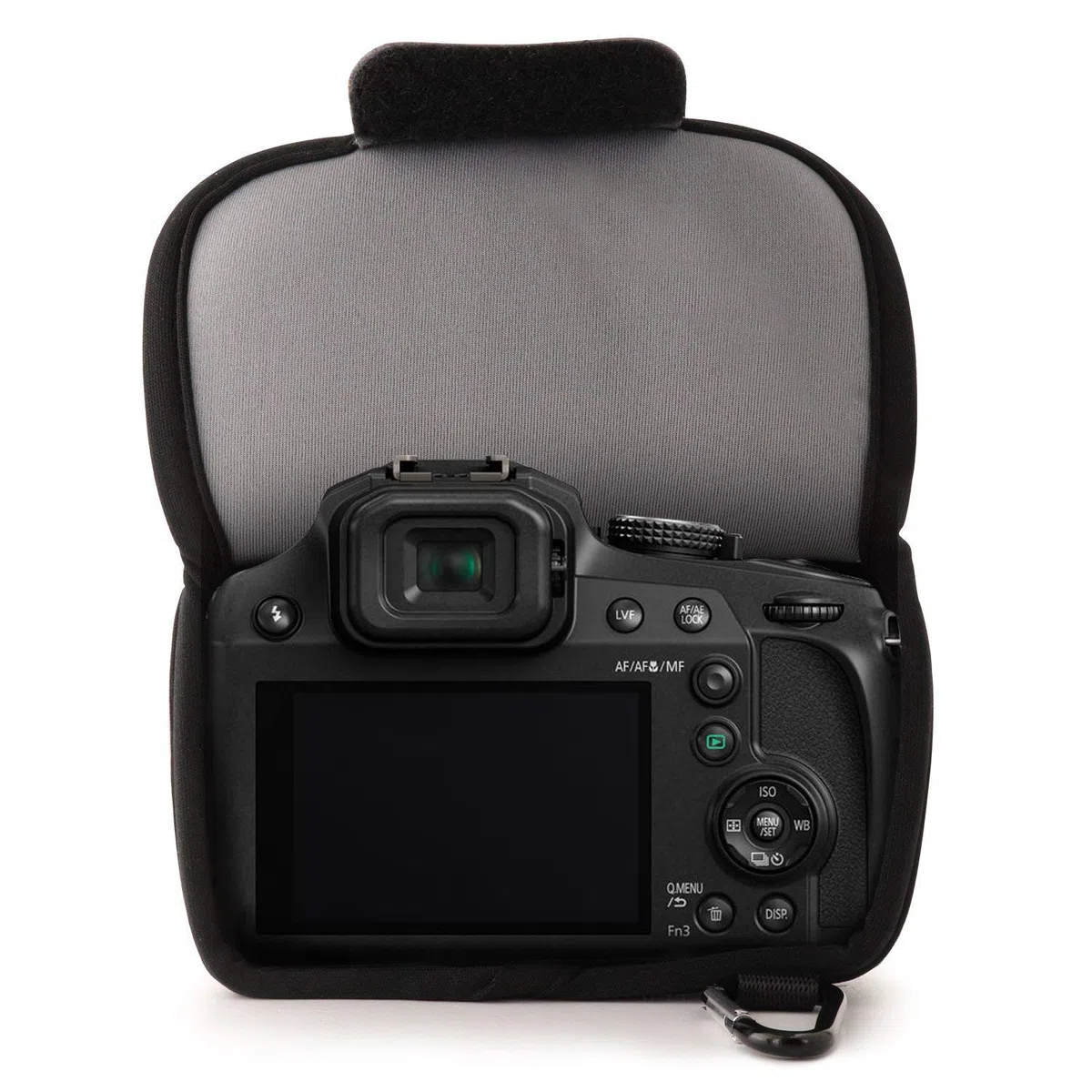 Megagear MG1166 Custodia in Neoprene compatibilie con Panasonic Lumix DC-FZ82, DC-FZ70, FZ72, Grigio