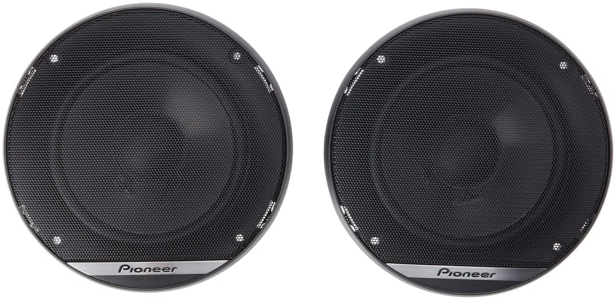 Pioneer TS-G130C 13 cm altoparlante componente a 2 vie (250 W max. ciascuno, 40 W sinus), suono potente, alta efficienza, profondità di installazione 44 mm, taglio di installazione 121 mm, con griglia