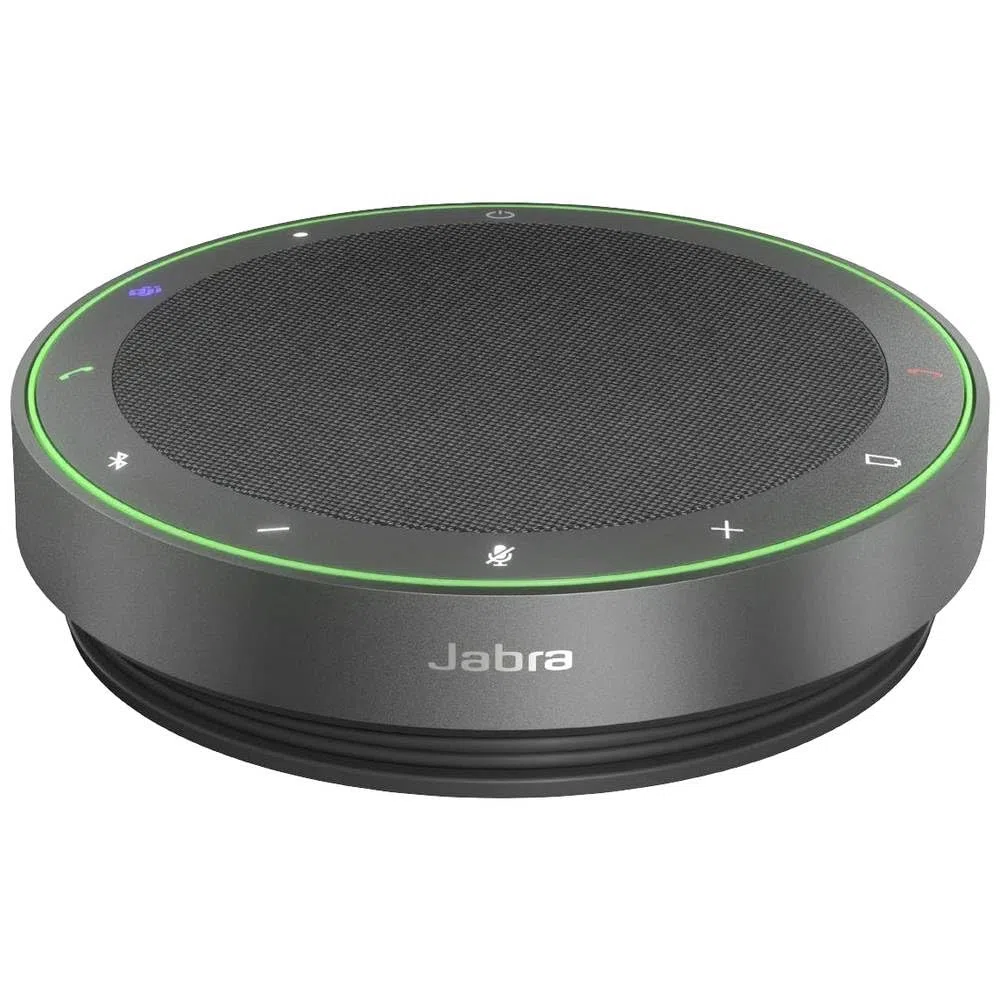 Jabra Speak2 75 Speaker Bluetooth Senza Fili per Lavoro, Grigio Scuro | 4 microfoni a cancellazione di rumore, altoparlanti da 65 mm, funzione di collegamento USB-A e USB-C, per Microsoft Teams