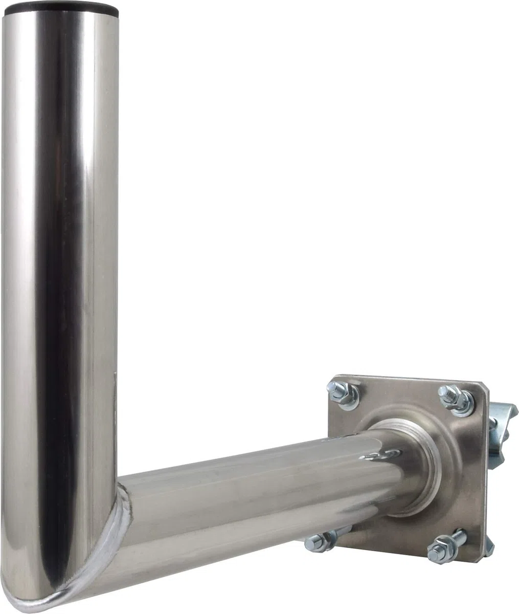 SKT ZTI02 supporto di alluminio per antenna satellitare per montaggio a palo distanza 35 cm