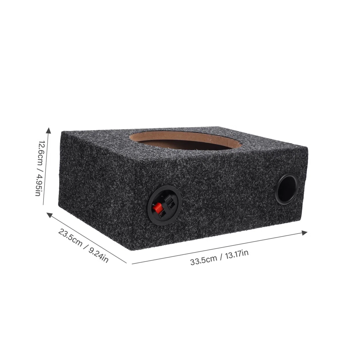 Ciieeo Box Subwoofer per Auto Moquette 8 Pollici, Cassa Vuota per Subwoofer Compatibile Vari Modelli, Accessorio Audio Fai da Te per Migliorare Bassi e Prestazioni Impianto Car Audio