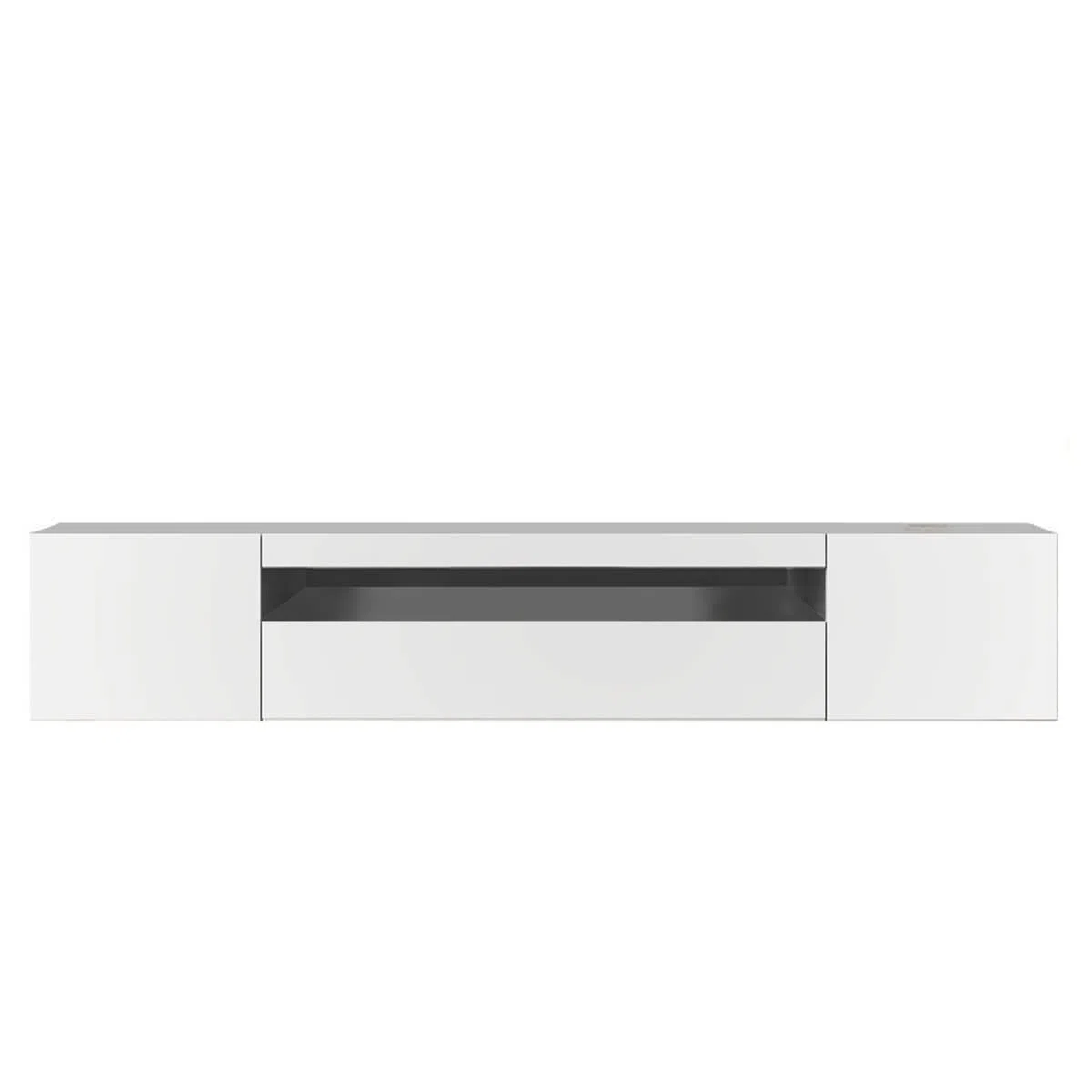 Web Convenienza Mobile TV con 3 Ante - Made in Italy - Mobile Televisore con Ante e Ripiano Vuoto Collezione Frozen per Soggiorno Cucina Sala da Pranzo Design moderno e Spazioso