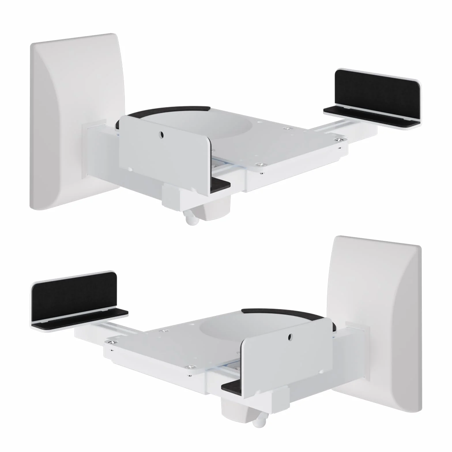 Suptek 2 supporti universali per altoparlanti Bose/Edifier/Hivi/JBL/Sony, 25 kg di carico, inclinazione e rotazione - SPM201 W