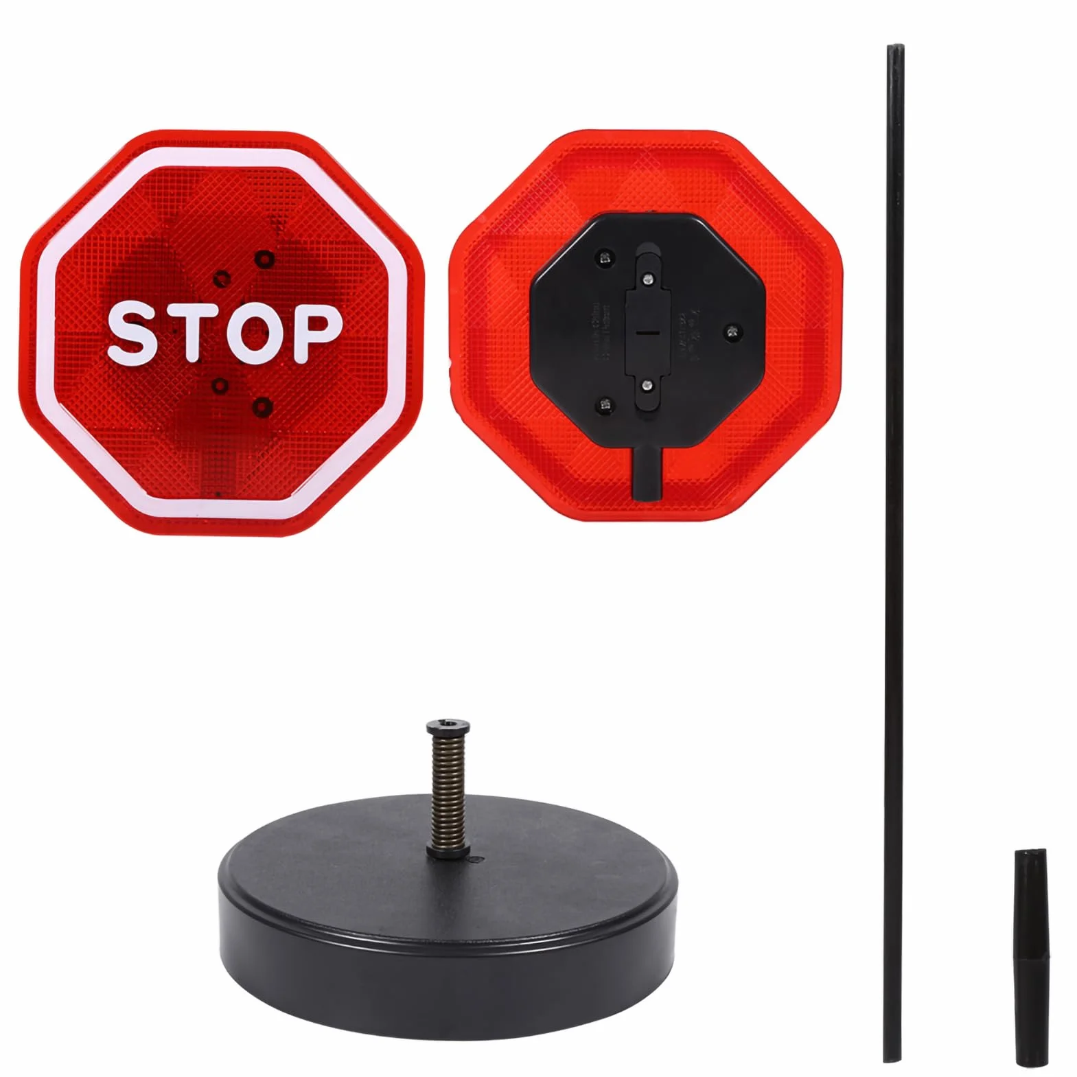 Sensore di Arresto a LED Lampeggiante, KIMISS 137 X 20,5 X 12,7 Cm/53,9 X 8,1 X 5 Sensore di Arresto di Parcheggio con Supporto Regolabile Rilevatore di Parcheggio Automatico