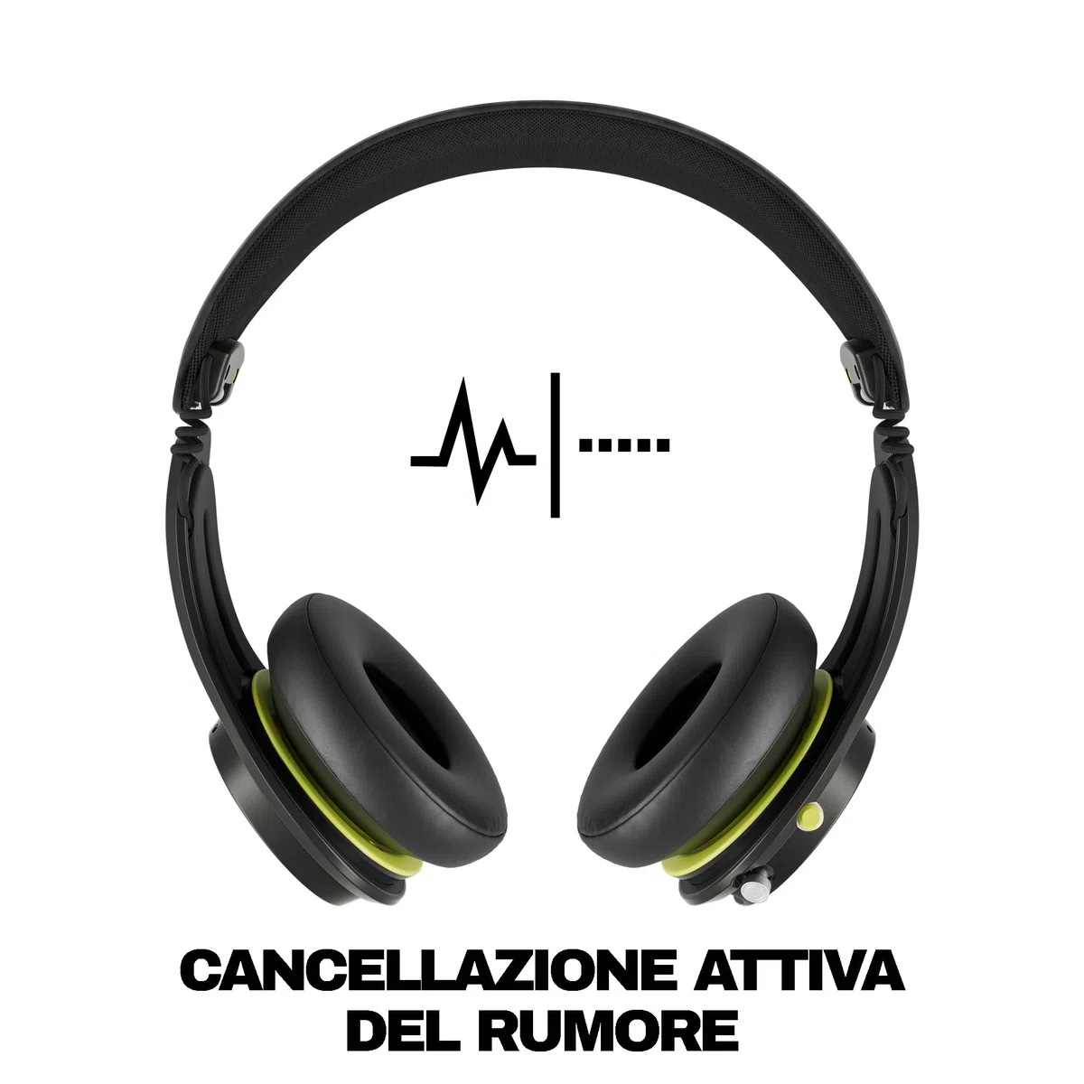 Skullcandy Icon ANC Wireless On-Ear Bluetooth Headphones, Active Noise Cancelling, Up to 60 Hours Battery, Sweat Water Resistant, Foldable and Durable, Microphone for iPhone Android - True Black