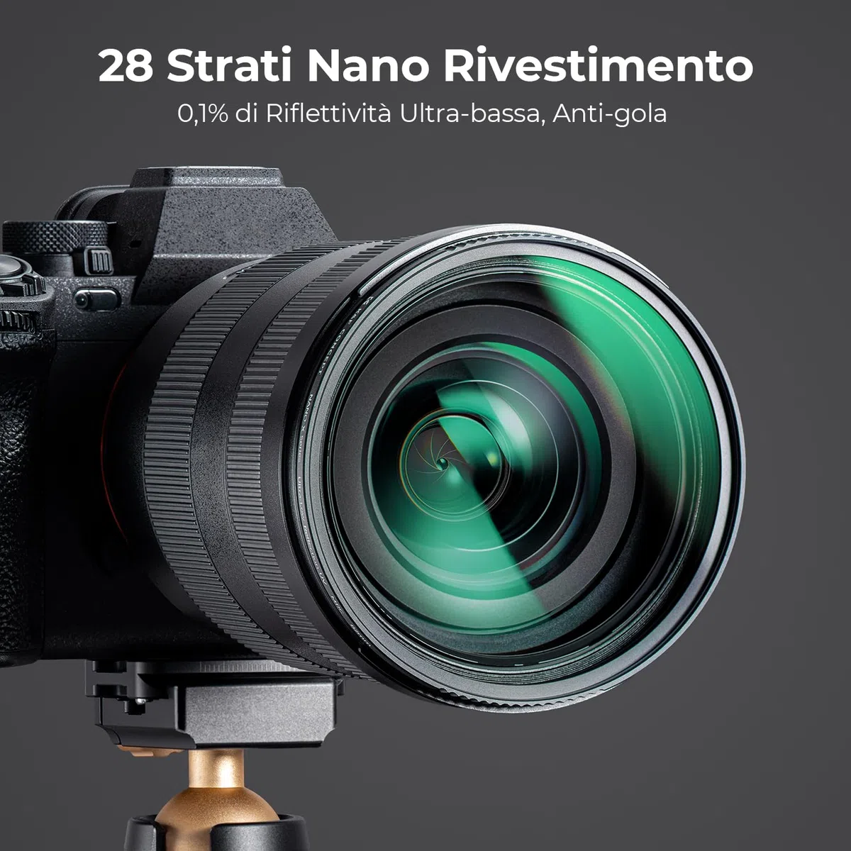 K&F CONCEPT Nano-Xcel 67mm Filtro UV a Riflessione Ultrabassa,Filtro di Protezione in Vetro Ottico con 28 Strati Rivestimento Nano
