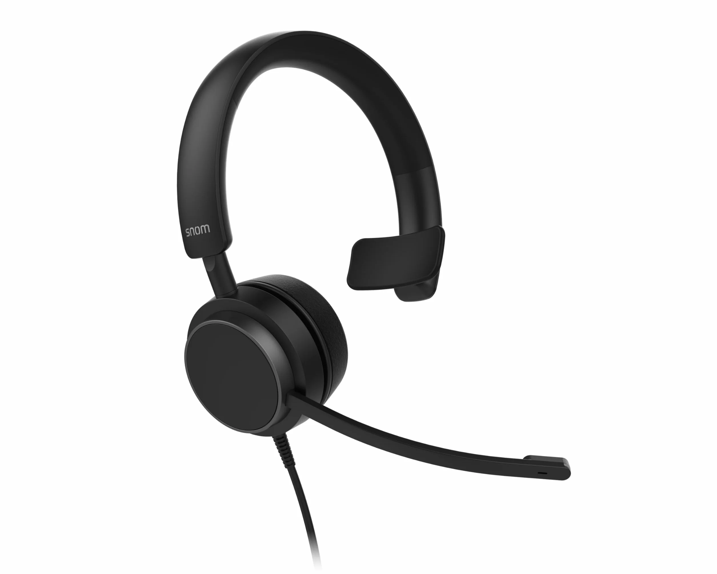 SNOM A310M Cuffie filo - Auricolari Monoaurali per Call Center e Uffici - Audio HD, Comfort Elevato, Struttura Leggera, Cancellazione Passiva del Rumore - Compatibili con Telefoni