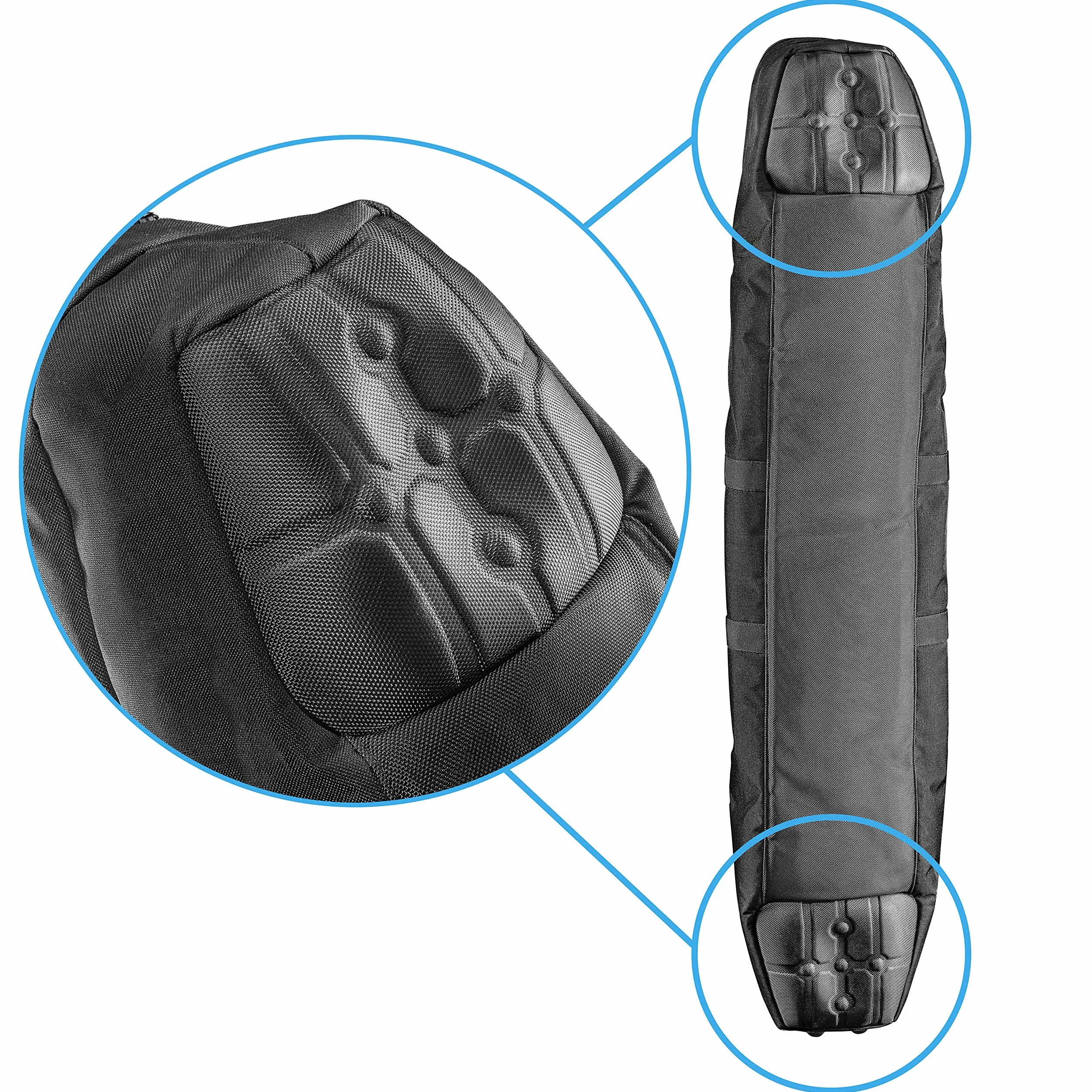 walimex pro Borsa fotografica Guardian, 1100 x 220 x 220 mm, Borsone fotografico con divisori, imbottitura, tracolla e cerniere, per stativi, flash da studio e fotocamere