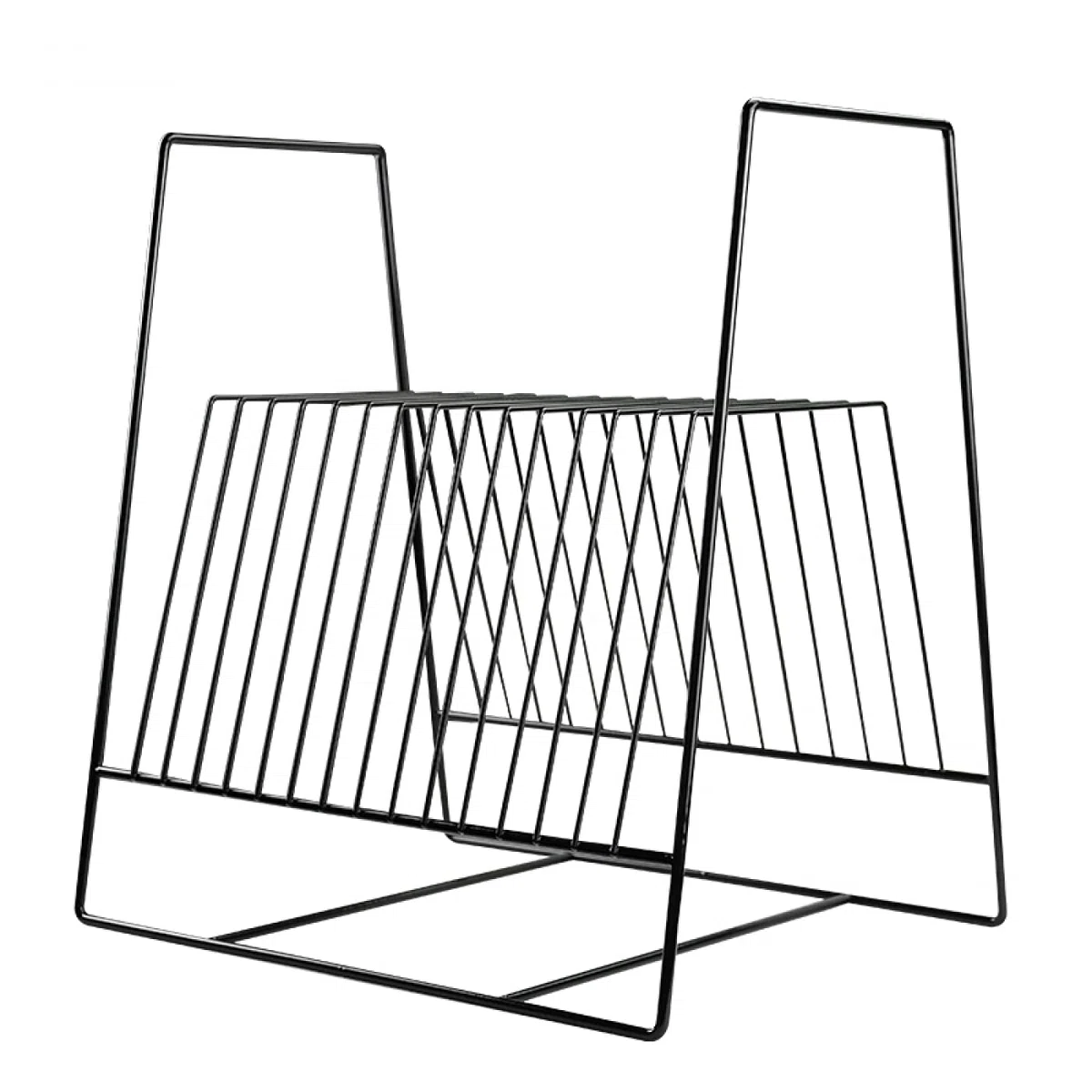 LP Vinyl Design - Scaffale per magazzino, per 50-60 LP in vinile da 12 pollici, colore: Nero