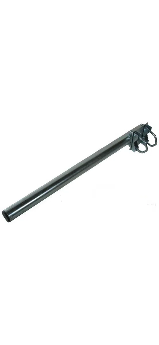 Staffa Prolunga Dritta per Antenna o Parabola, Montaggio a Palo o Muro, 100 cm, 34 mm, Made in Italy