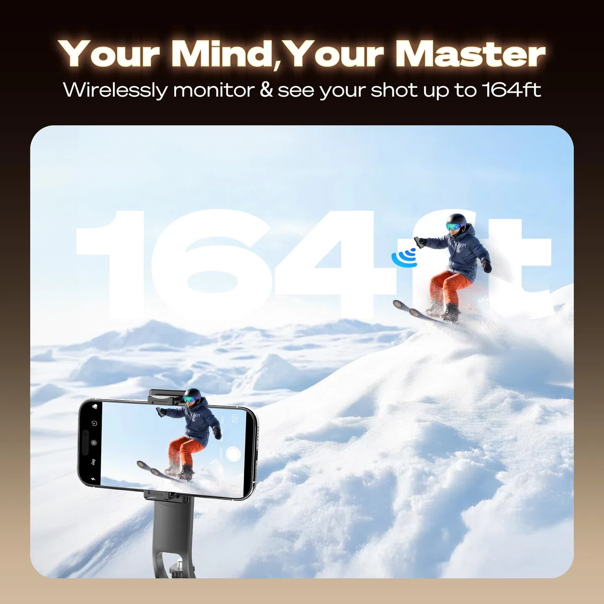 SYNCO XView Monitor Vlog per iPhone 17 - Schermo Selfie Magnetico Wireless 1080P/4K per Fotocamera Posteriore, Portata 50m, Batteria 3 Ore con Altoparlante Integrato per Live Youtube e TikTok (Nero)