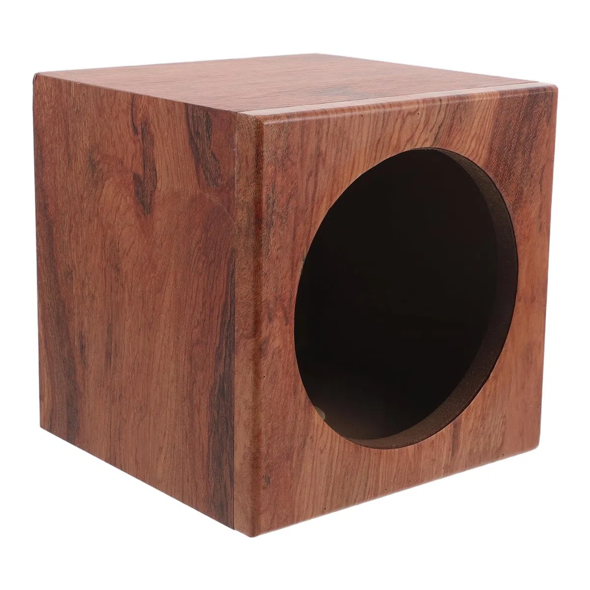 Cassa per Altoparlanti in Legno con Motivo a Righe da 6,5 Pollici per Veicoli e Camion Design Elegante e Integrazione per Upgrade Impianto Audio Auto