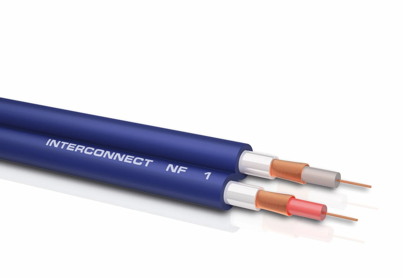 Oehlbach NF 1 Master 50 - Eccellente cavo cinch audio stereo analogico - 2x Cinch/2x Cinch, spina in metallo, schermatura - 0,50 m - blu