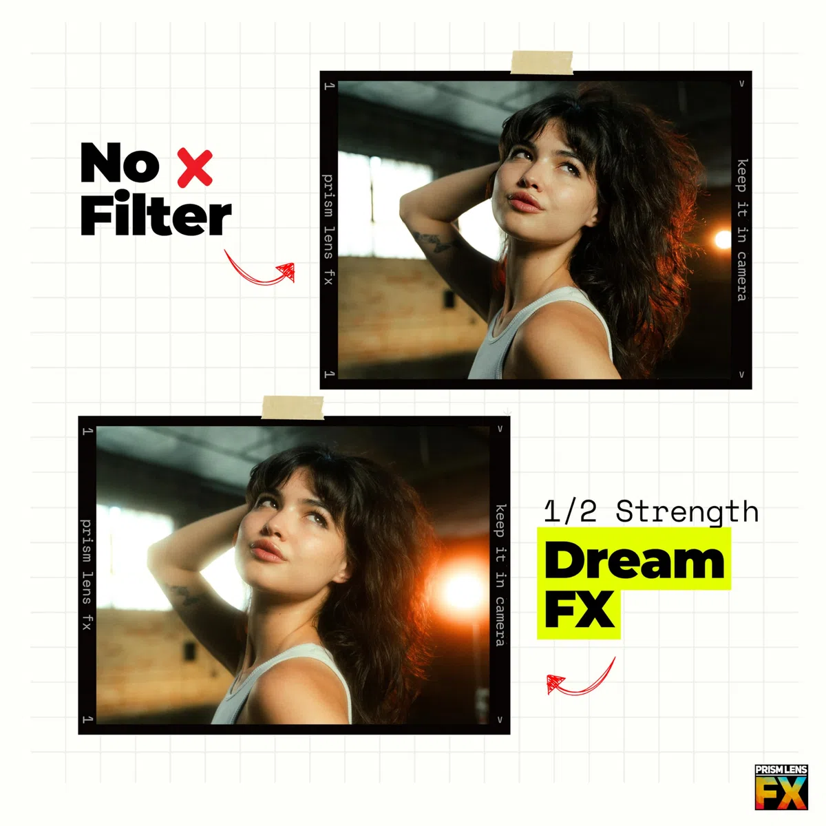 Prism Lens FX Filtro Dream FX | Filettatura circolare da 49 mm | Diffusione di forza 1/8 | Crea un effetto ammorbidente da sogno nella fotocamera! | Compatibile con DSLR e Mirrorless | Con sede negli