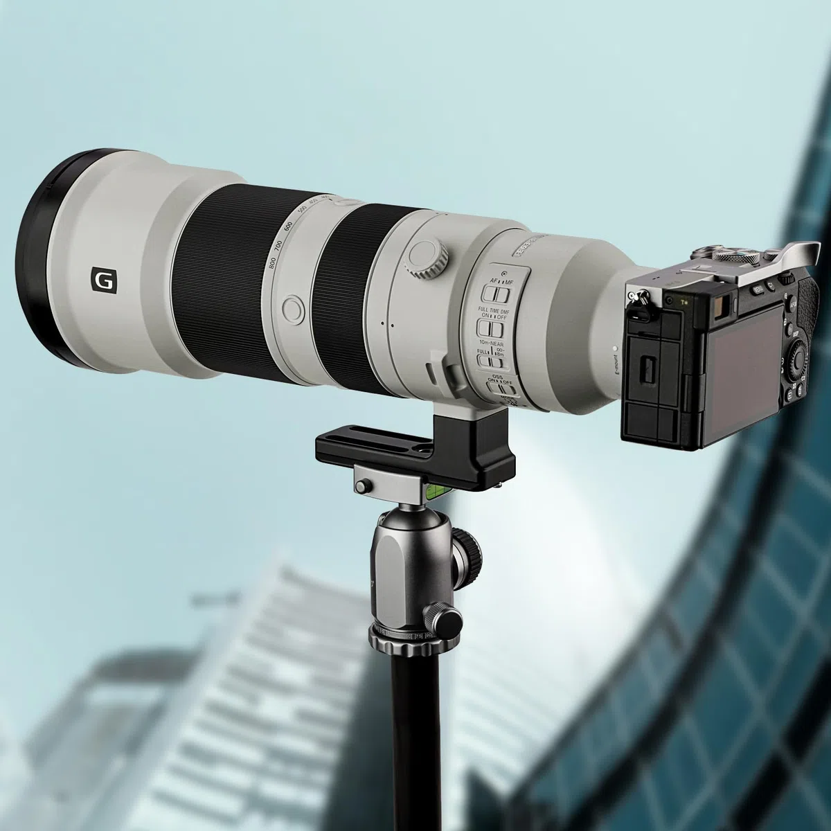 Haoge LF-S480 - Piedino di ricambio per lente Sony FE 400-800mm f/6.3-8 G OSS 400 800 con piastra di supporto a sgancio rapido tipo Arca integrata
