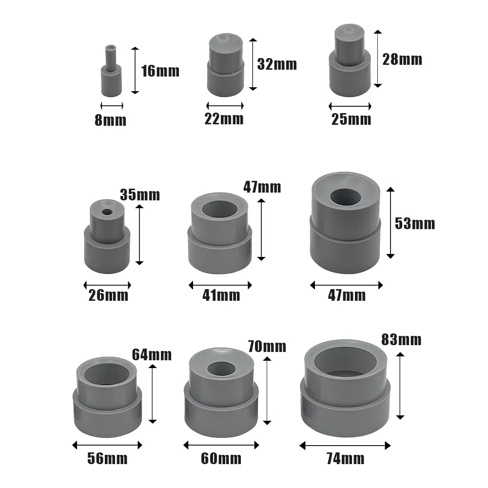 Set di Strumento Riparazione Obiettivo, Kit Strumenti per la Obiettivo della Fotocamera DSLR Anello dell'Obiettivo Accessorio Rimozione Gomma Obiettivi 8-83mm Accessori Universale Apertura 9 Pezzi