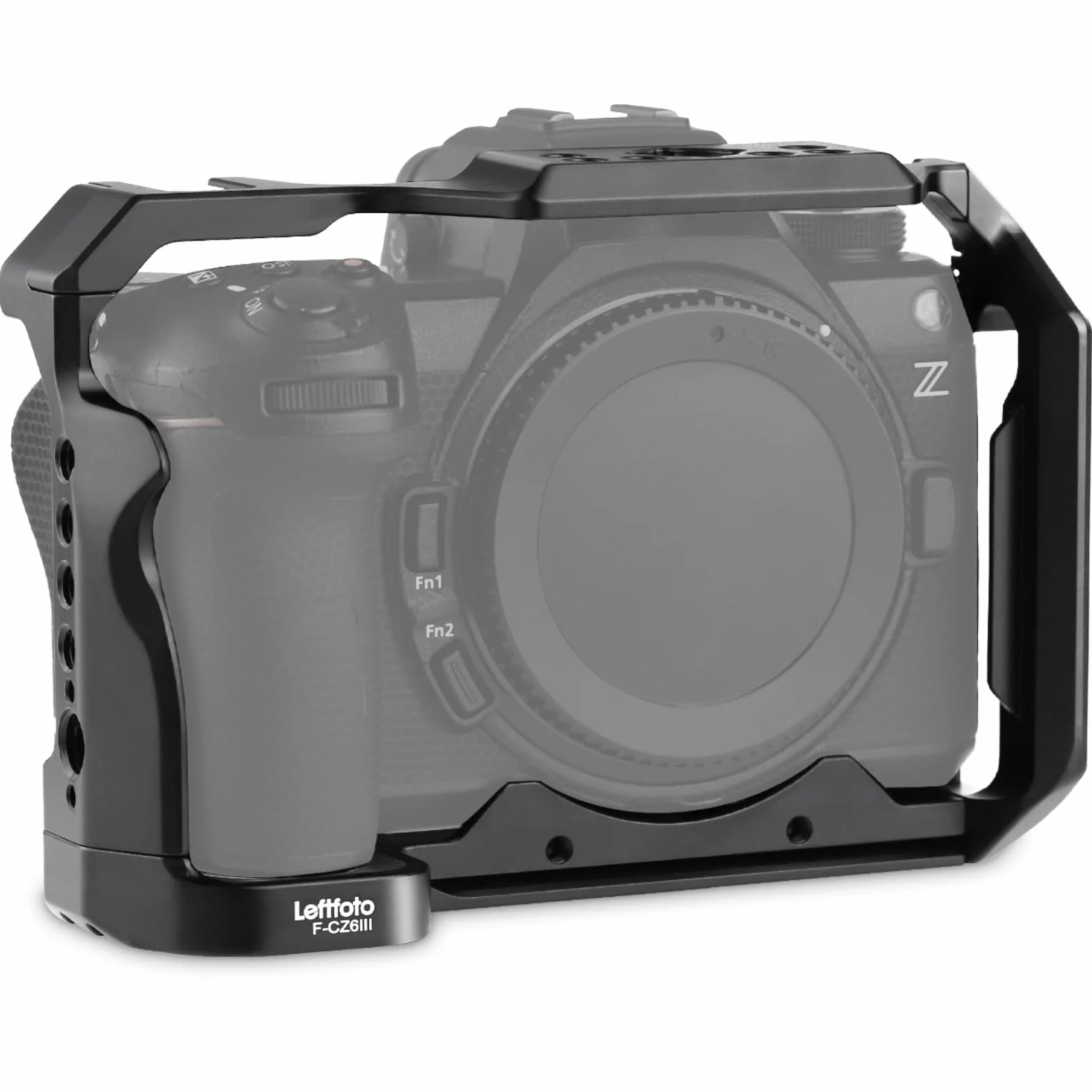 Leftfoto Gabbia per fotocamera Nikon Z6III/Z5/Z6/Z7/Z6II/Z7II, telaio di protezione per fotocamera con base Arca, gabbia video per riprese video Vlog
