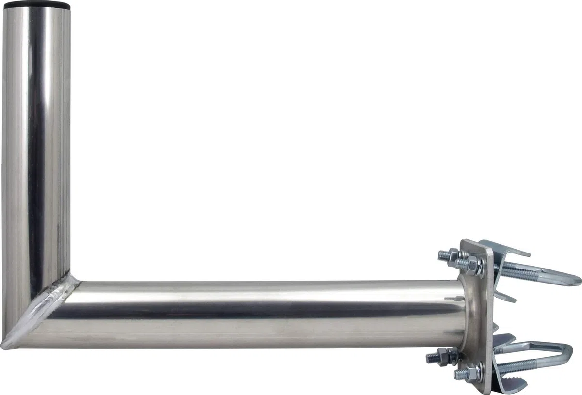 SKT ZTI02 supporto di alluminio per antenna satellitare per montaggio a palo distanza 35 cm