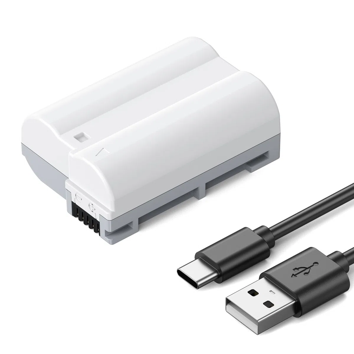 K&F CONCEPT 2600mAh EN-EL15C Batteria Rcarica Rapida USB-C Compatibile con Nikon ZR, Z8, Zf, Z7, Z6, Z7ii, Z6ii, Z6iii, Z5, D850, D810, D810A, D780, D750, D610, D500, D7500, D7200