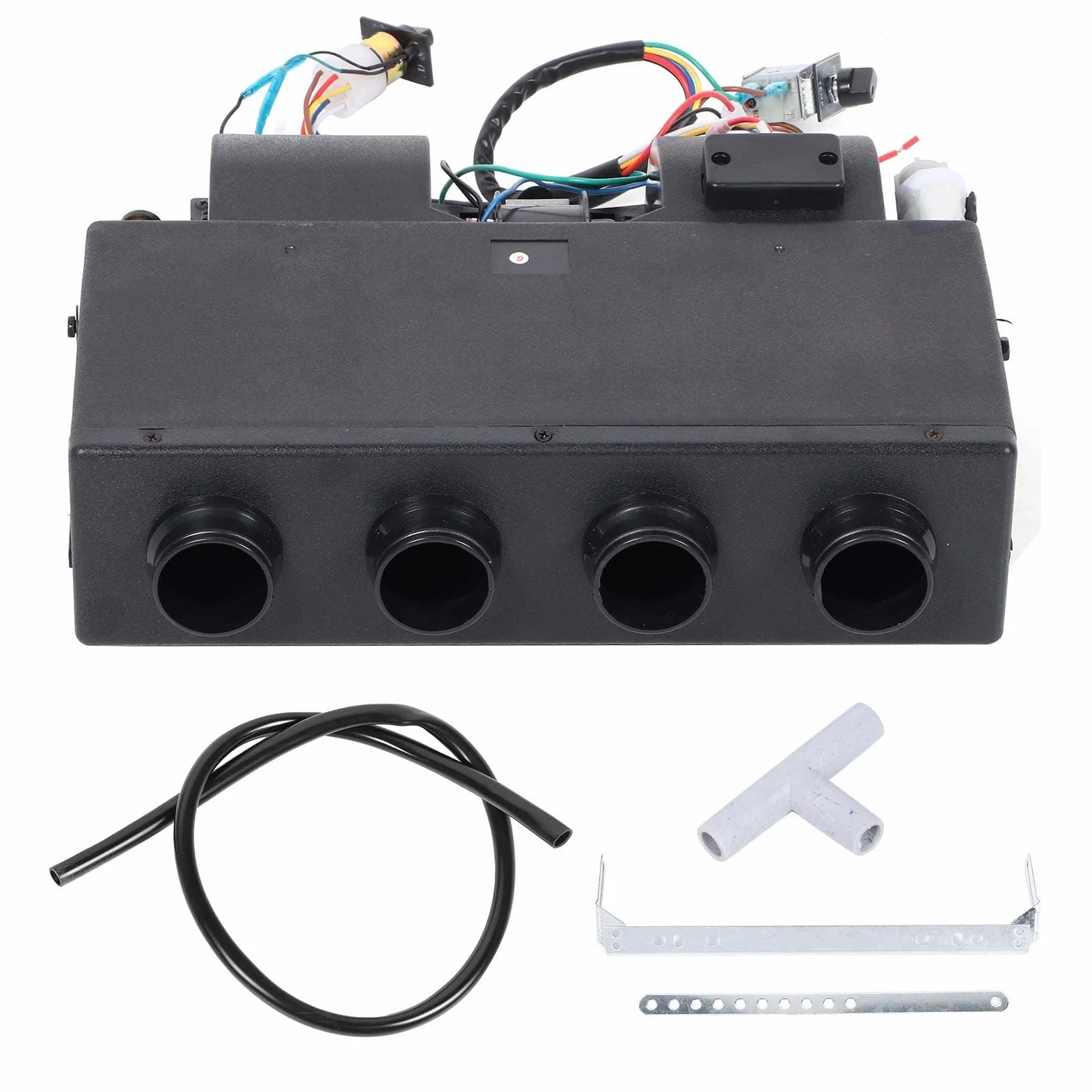 Aramox Griglia per Barra per Auto, Griglia per Altoparlante per Auto Protezione per Protezione per Altoparlante Saldata Antiossidante in Ferro a 4 Barre Universale per Subwoofer (14,4