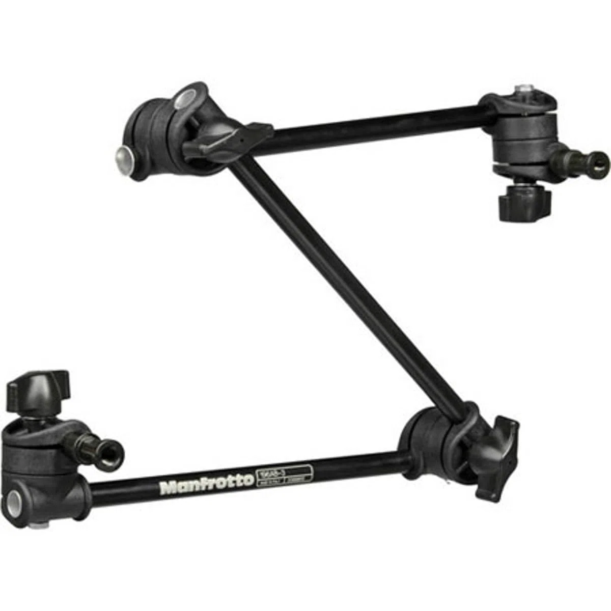 Manfrotto 196AB-3 Braccetto con 3 Sezioni in Alluminio, Nero