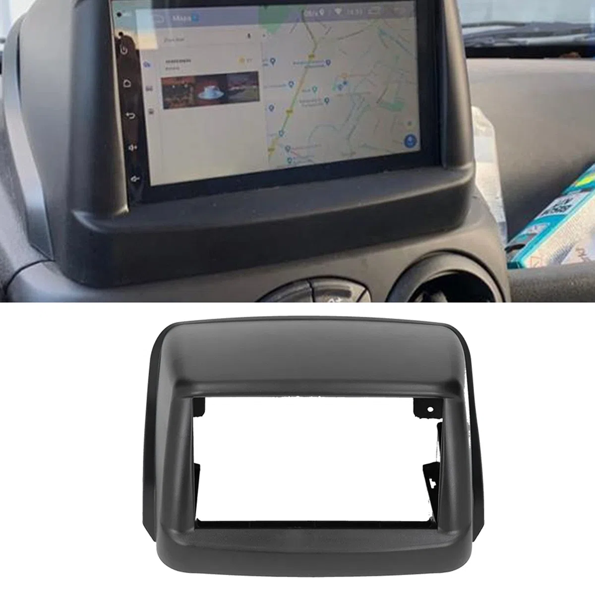 Fascia Radio 2Din 7 Pollici, Fascia Navigazione ABS, Cornice Stereo Fascia Radio, Fascia Pannello DVD Per Doblo 2002-2017