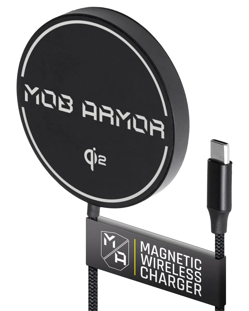 Mob Armor Flex Charge 2 – Qi2 & Magnet Caricatore per auto, stazione di ricarica wireless per iPhone e Android