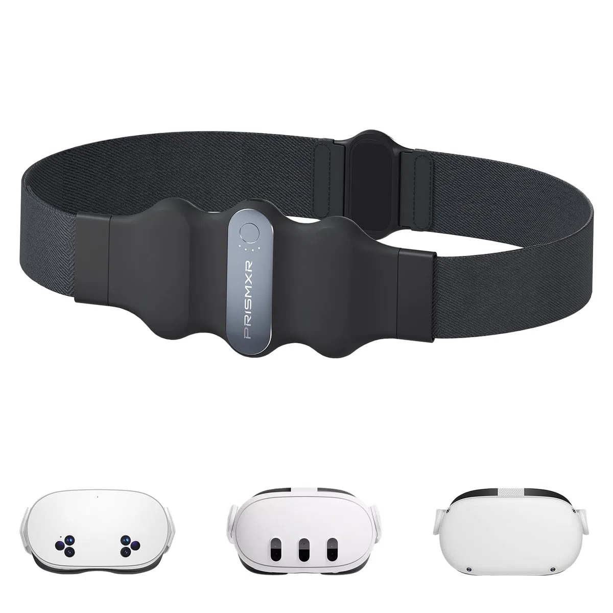 PRISMXR Power Bank portatile compatibile con Quest 3/3S/2 accessori, Pico 4, VR, uscita da 30 W, ricarica rapida, batteria da tipo C a C da 10.000 mAh (Carina W1, grigio)