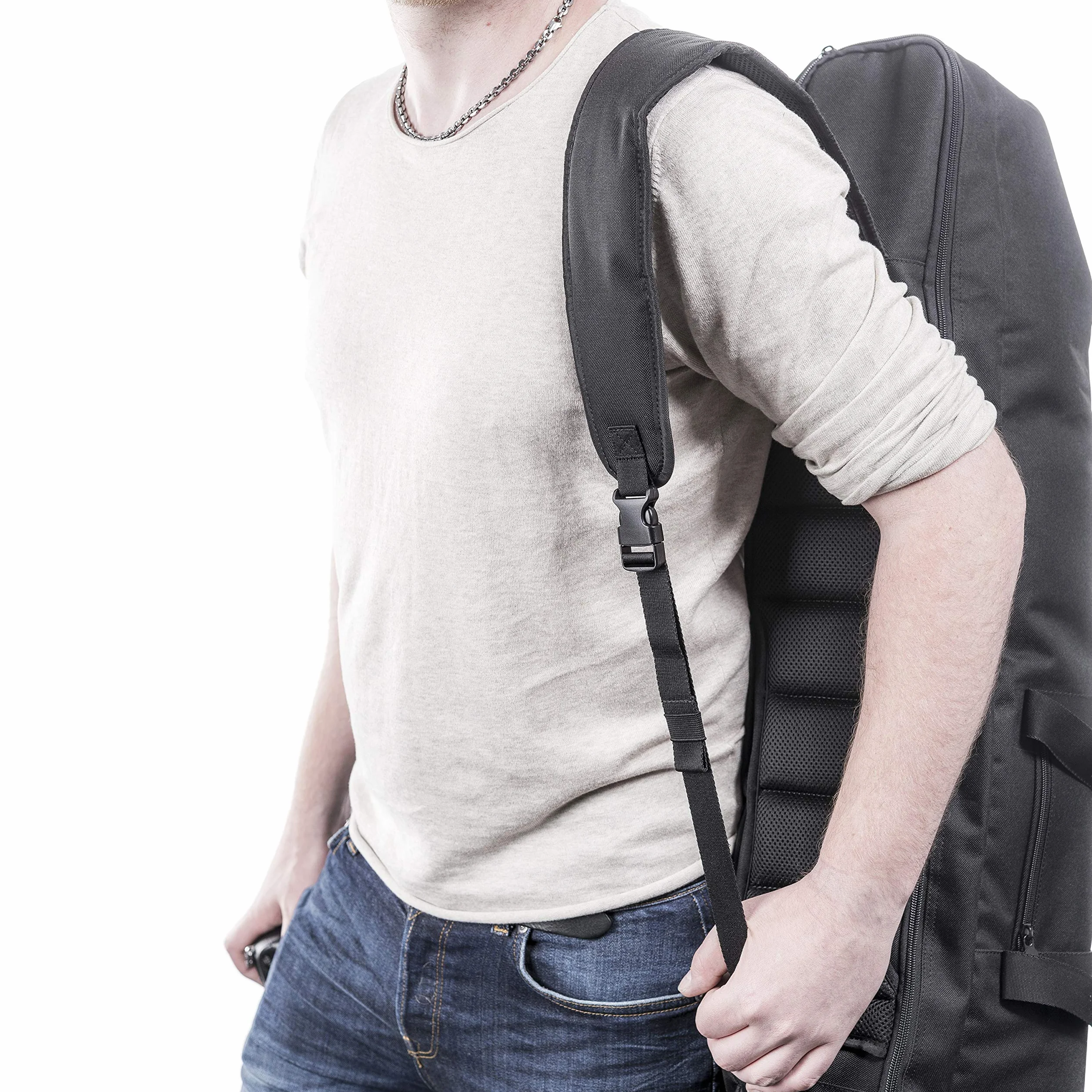 walimex pro Borsa fotografica Guardian, 1100 x 220 x 220 mm, Borsone fotografico con divisori, imbottitura, tracolla e cerniere, per stativi, flash da studio e fotocamere