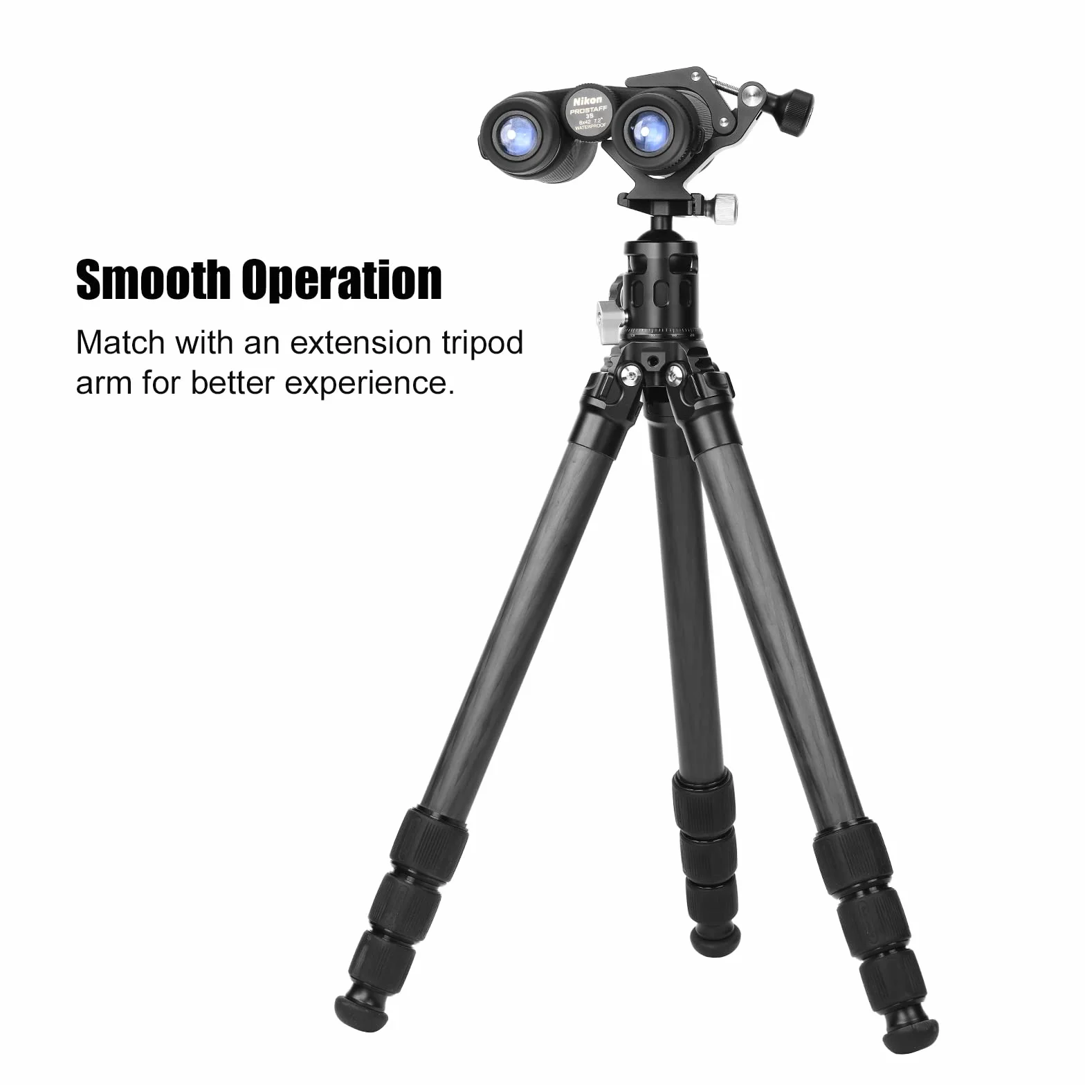 SUNWAYFOTO CC-09 Adattatore universale per treppiede binocolo Super morsetto con adattatore Arca Swiss, compatibile con tutti i treppiedi, 1/4 e 3/8