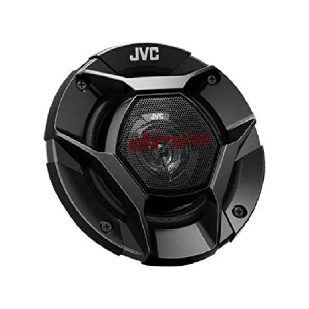 JVC CS-DR420 Altoparlante per Auto Mono, Potenza 220W, risposta in frequenza 114-23.000 Hz, cono in fibra di carbonio per un suono nitido, profondità di 45,5 mm, Nero