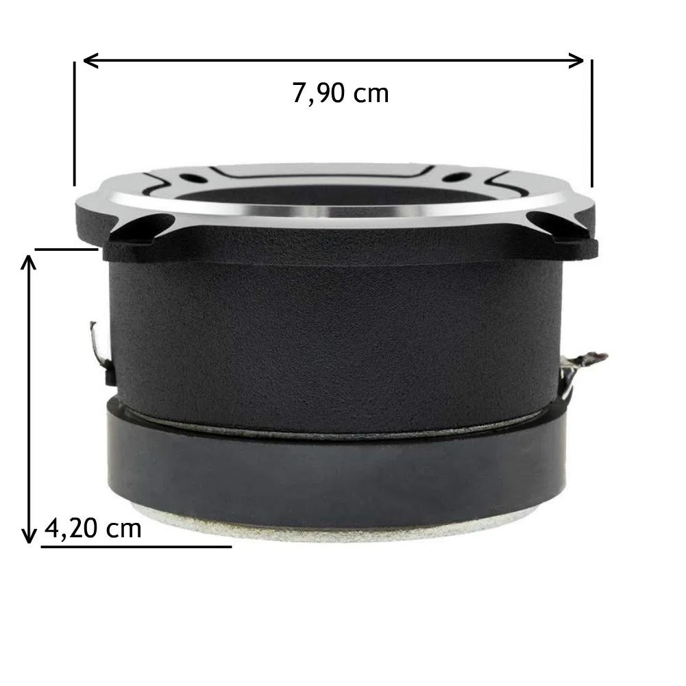 2 DS18 PRO-TW120 super tweeter grigi in alluminio da 120 watt rms e 240 watt max da 7,90 cm di diametro impedenza 4 ohm sensibilità 103 db, a coppia + 2 condensatori e 3 sticker omaggio