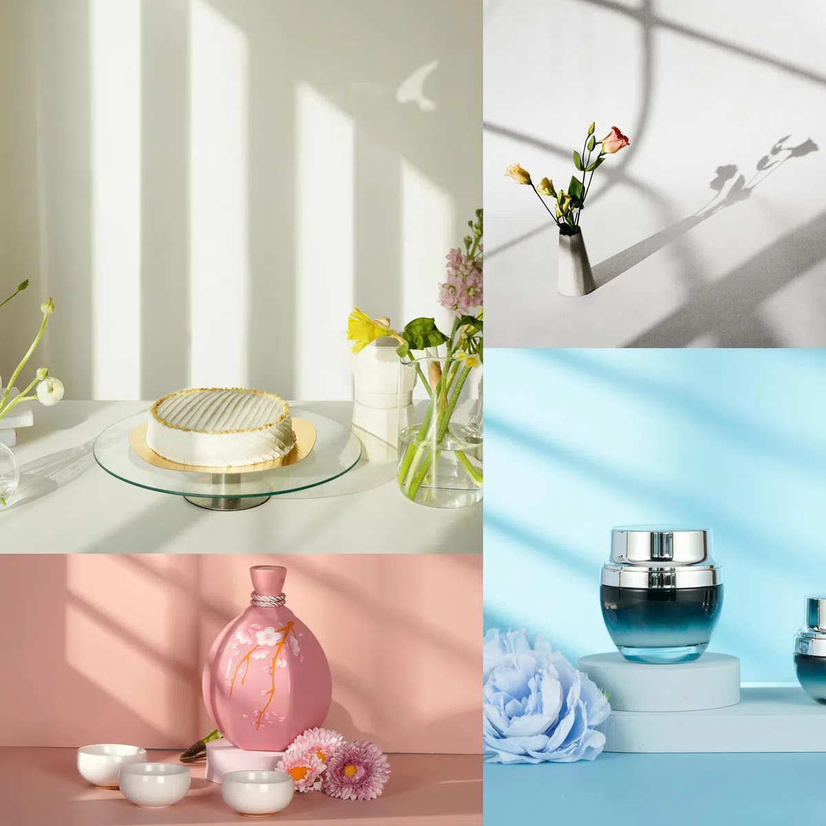 4 pezzi accessori per la fotografia del prodotto, tavole luminose e ombra, 40 x 30 cm, adatte per alimenti, gioielli, cosmetici, artigianato e altri piccoli prodotti fotografia