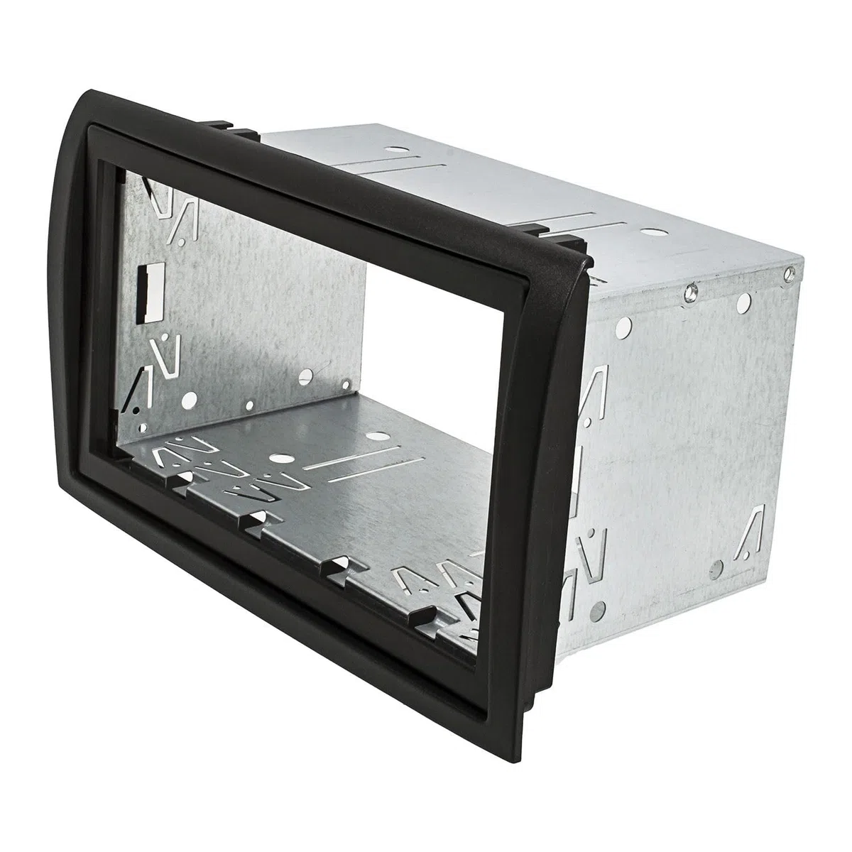 tomzz Audio 2414-062 Set cornice radio doppio DIN compatibile con Fiat Ducato Peugeot Boxer Citroen Jumper Relè nero con kit di installazione veicolo con predisposizione radio
