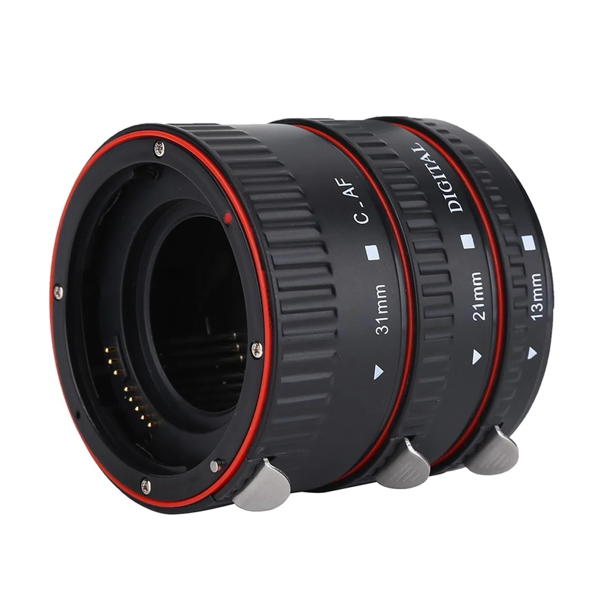 Agatige Tubo di Prolunga Macro Messa a Fuoco Automatica, Anelli Adattatori Obiettivo Tubo di Prolunga Macro Messa a Fuoco Automatica, Adatto per EF Mount, Accessori per Macchine fotografiche