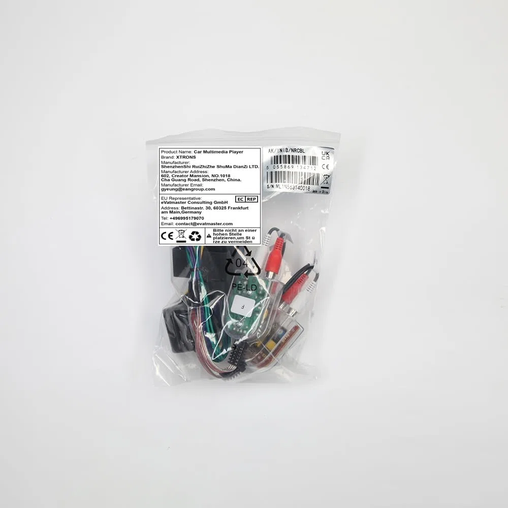 XTRONS Cavo adattatore per cablaggio ISO per auto, con convertitore ad impedenza da alta a bassa, lettore radio stereo Android compatibile con Au-di A3 A4