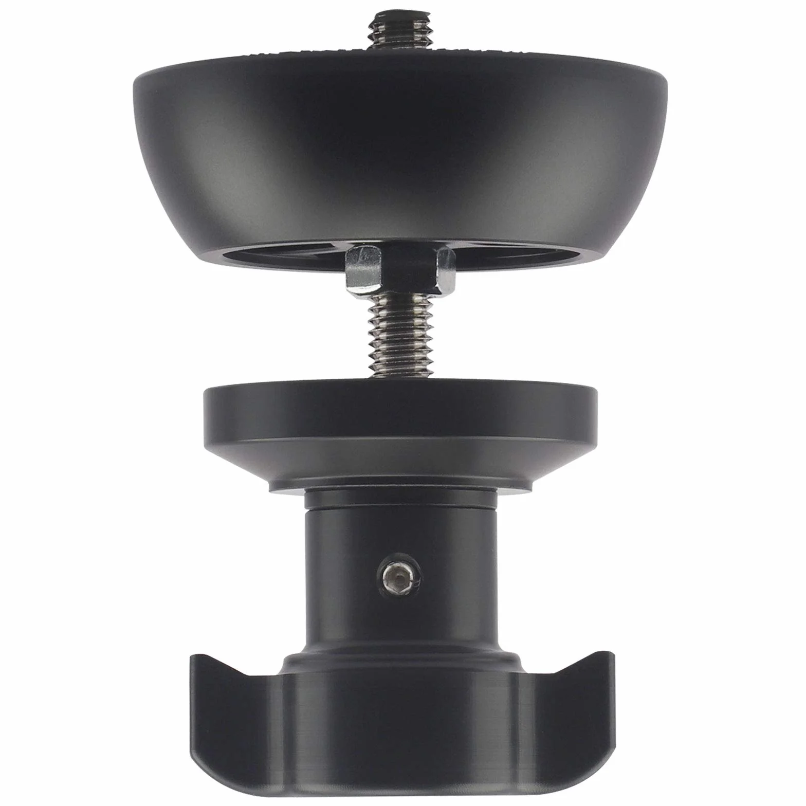 Haoge - Ciotola da 75 mm con mezza sfera in metallo, adattatore piatto a ciotola, per convertire video Bowl treppiede e testa fluida con viti da 3/8" per Manfrotto 501/502/504