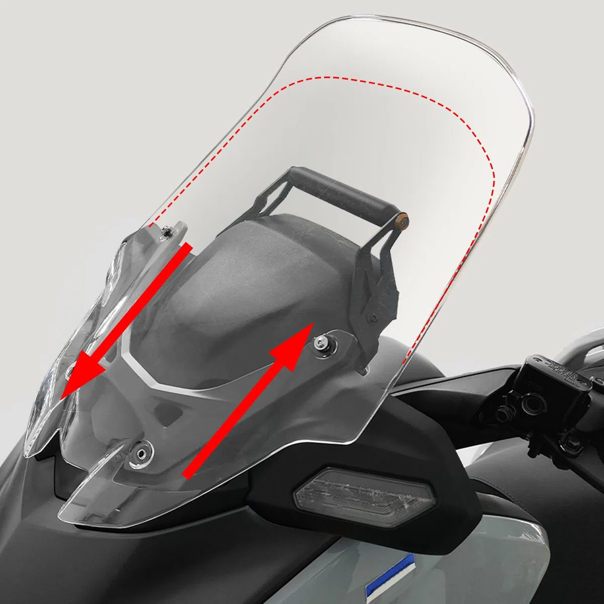 WOOGA X-MAX 300 staffa di navigazione GPS per estensione manubrio supporto per telefono manubrio fit for YA&MA&HA XMAX 300/250 Accessori 2025-2026(Nero)
