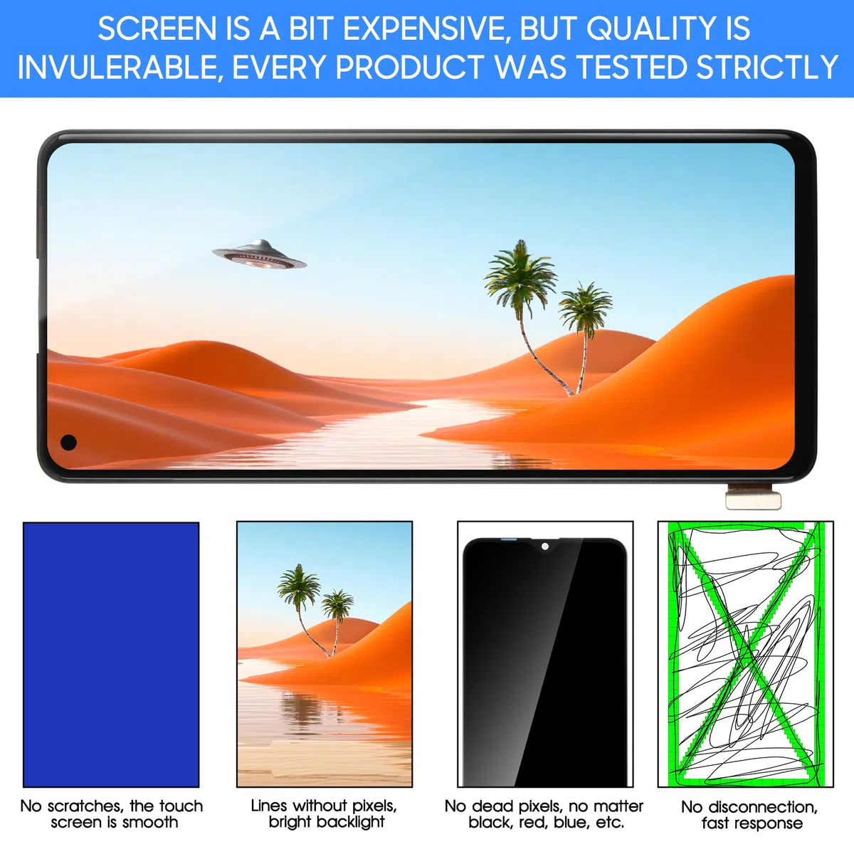 Schermo LCD TFT per OPPO Find X2 Neo 5G di ricambio per OPPO Find X2 Neo CPH2009 Display LCD Touch Digitizer Kit di riparazione in vetro con strumenti (nero senza cornice)