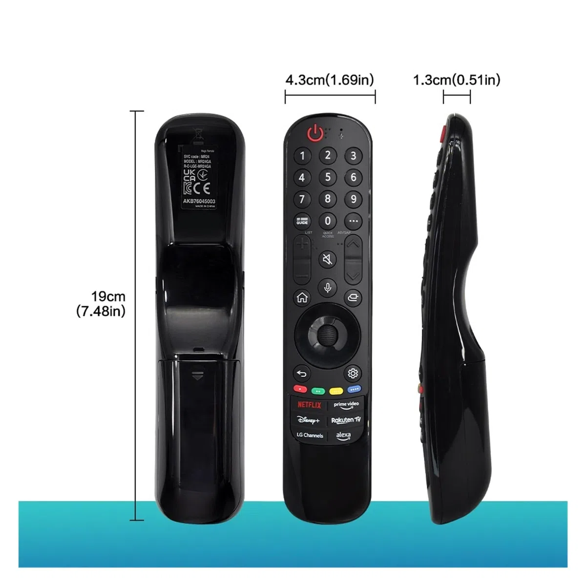 Telecomando vocale intelligente MR24GA AKB76045003 for TV 43NANO81T6A Smart TV OLED con funzione vocale e puntatore