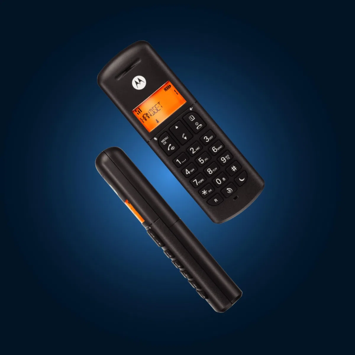 Motorola Voice - E212 2 Telefoni Cordless Digitali con Segreteria Telefonica, Fino a 12 Minuti di Registrazione Segreteria, Intercettazione Chiamate, Tasto Non Disturbare, Nero