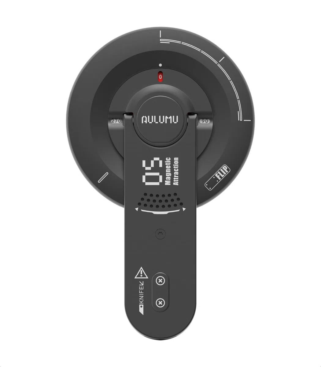 Aulumu G05 Air Supporto Anello Cellulare per MagSafe con Apri-Scatole, 360° Rotazione Supporto Magnetico, Lega di Alluminio Ultra Leggera & Sottile Accessori MagSafe per iPhone 17 16 15 Pro Max, Nero