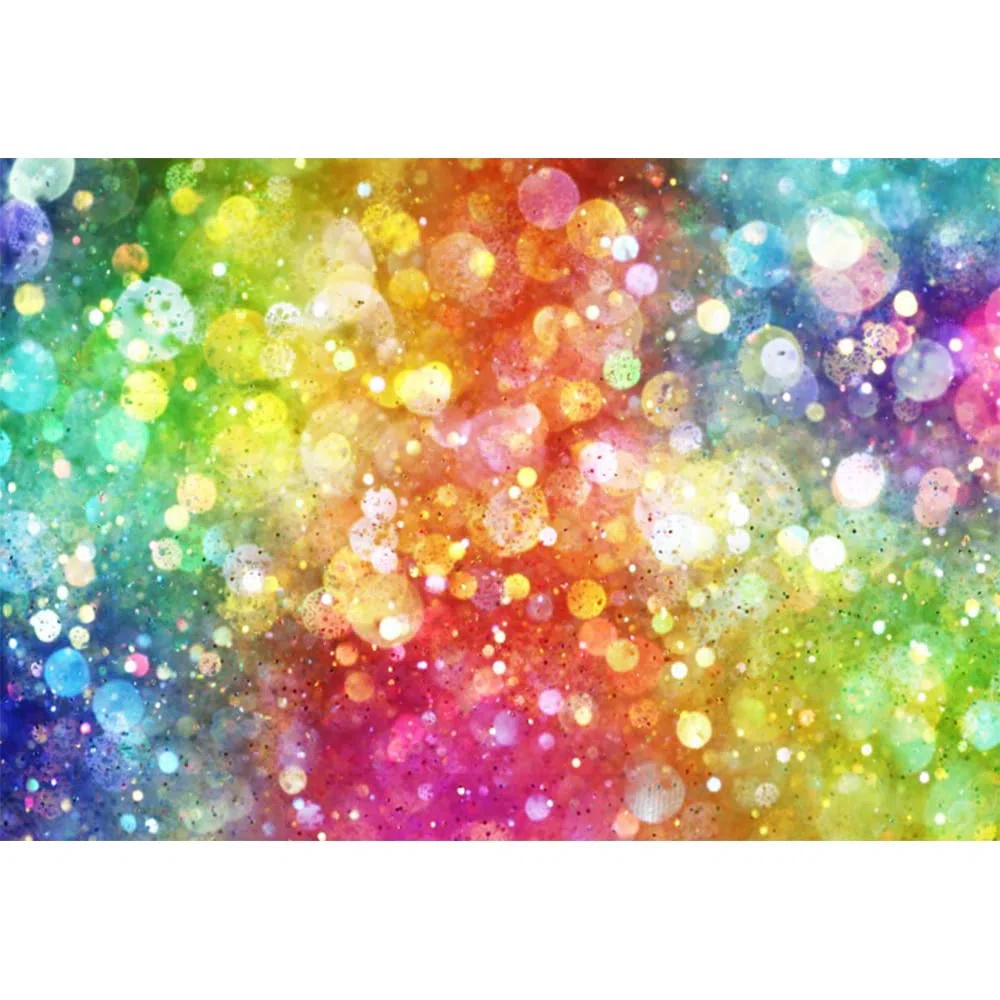 Aoihrraan 3x2m Bokeh Halos Sfondo Colorato Glitter Sparkle Paillettes Scena Fotografia Sfondo Capodanno Famliy Decorazione per Feste Matrimonio Spara Bambini Adulti Ritratto Personale Foto Prop