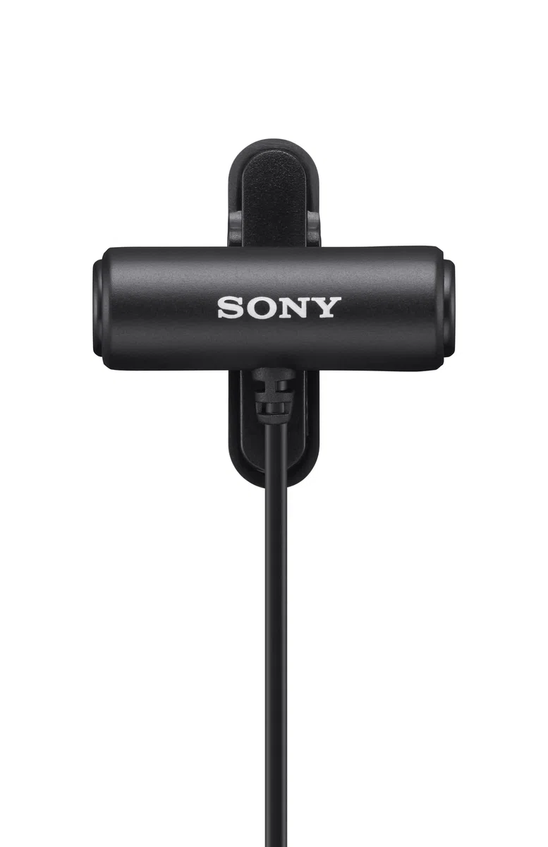 Sony ECM-LV1 - Microfono Lavalier con Stereo Sound Capture, Clip per vestiti 360°, per Fotocamere digitali