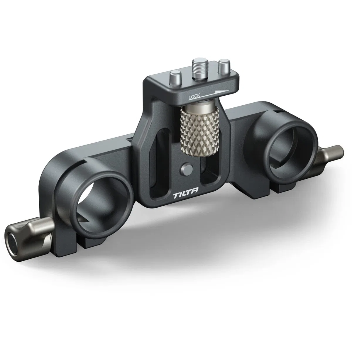 TILTA Supporto per asta LWS 15 mm per scatola opaca Tilta Mirage, perni di posizionamento per supporto per obiettivo a doppia asta Regolazione orizzontale MB-T16-LS