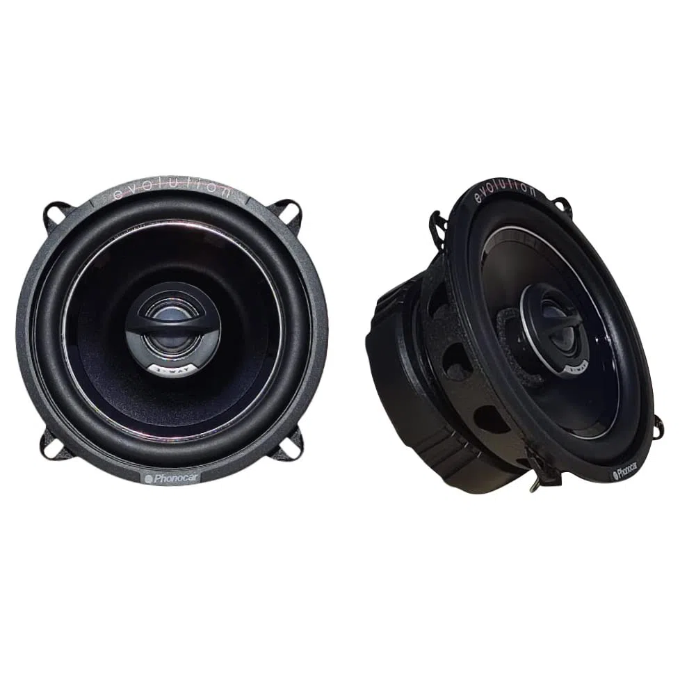 2 ALTOPARLANTI PHONOCAR EVOLUTION 02613 coassiali 2 vie da 13 cm 130 mm 5,25" di diametro da 40 watt rms 100 watt max 4 ohm 92 db, a coppia + 3 sticker omaggio