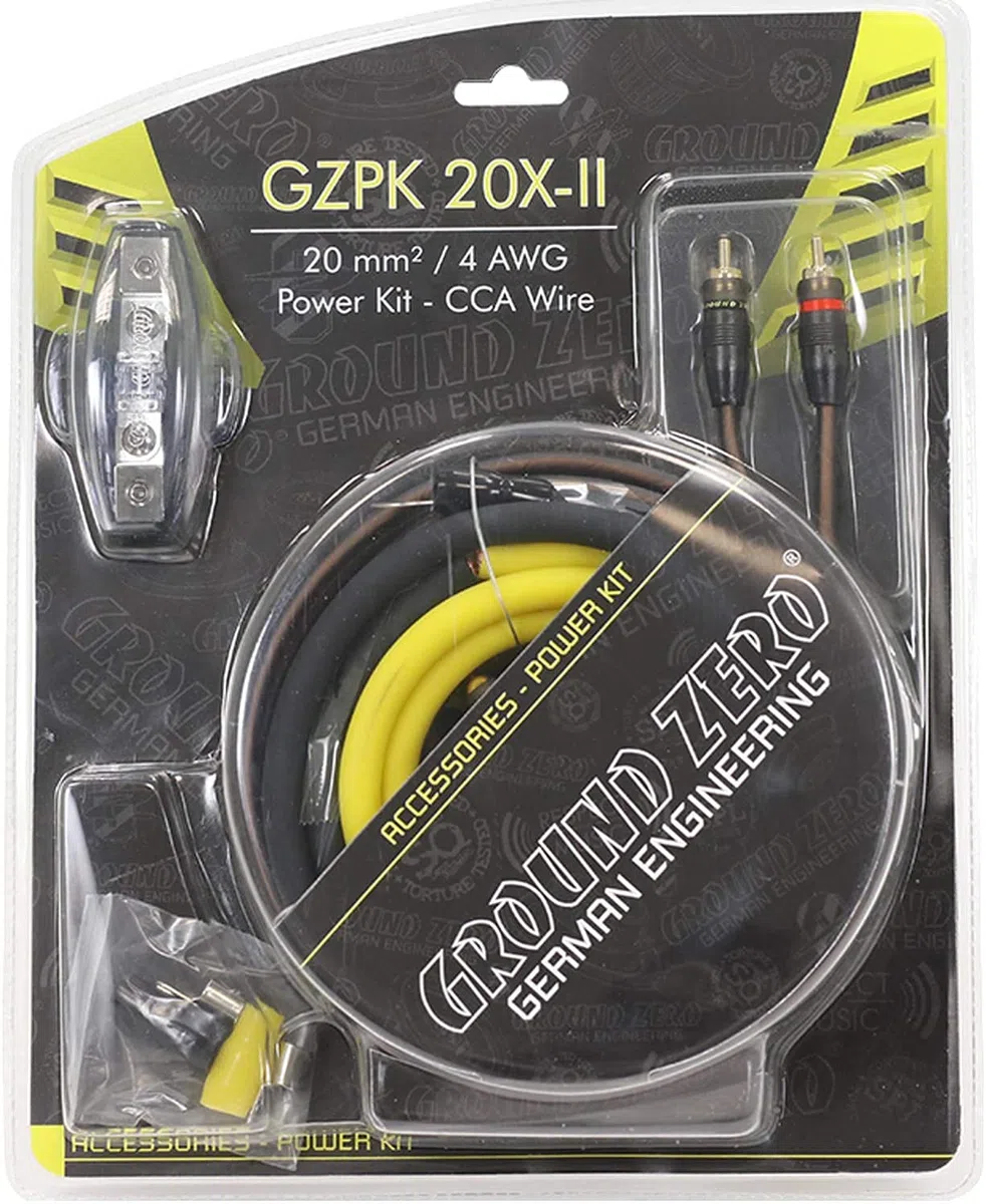 GROUND ZERO GZPK20X 20mm Kabelset - Kabelkit CarHifi Anschlusset