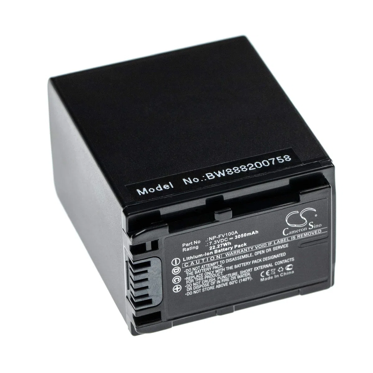 vhbw batteria compatibile con Sony FDR-AX33, FDR-AX45, FDR-AX40, FDR-AX700, FDR-AX60, FDR-AX53 videocamera camcorder (3050mAh, 7,3V, Li-Ion)