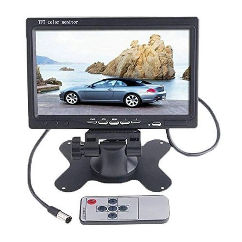 BW MK808B T07 schermo LCD TFT orientabile a 2 ingressi video, compatibile con sistema d'assistenza al parcheggio auto %2Flecteur DVD %2fcam éra di videosorveglianza %2fbo îtier decoder %2fr éception satellite %2Fautre attrezzature video
