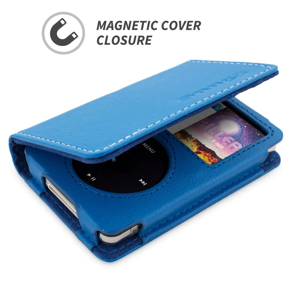 Snugg™ - Custodia in pelle per iPod Classic, colore: Blu